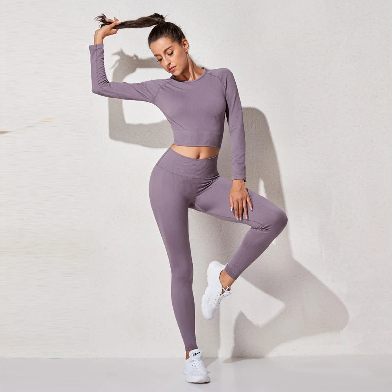 Áo Tập Yoga Dài Tay Không Đường May Cho Nữ - Daisan Mart