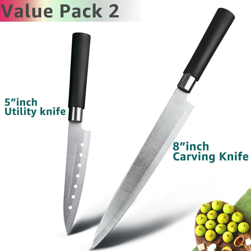 3CR13 High Grade Steel Kitchen Knife Set 5-8 Inch