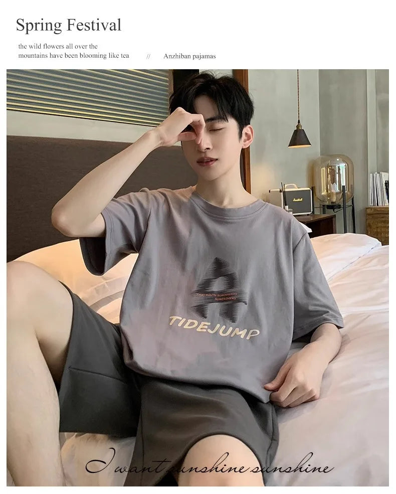 SAMWESTART Men's Modal Cotton Cool Summer Pajamas