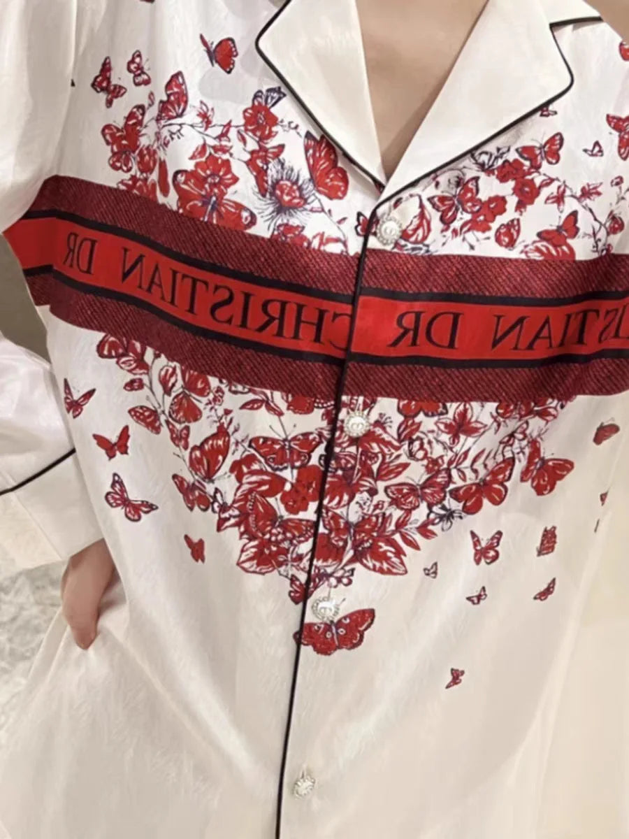 Bộ Đồ Ngủ Nữ Mùa Xuân Samwestart Dài Tay Thoáng Mát