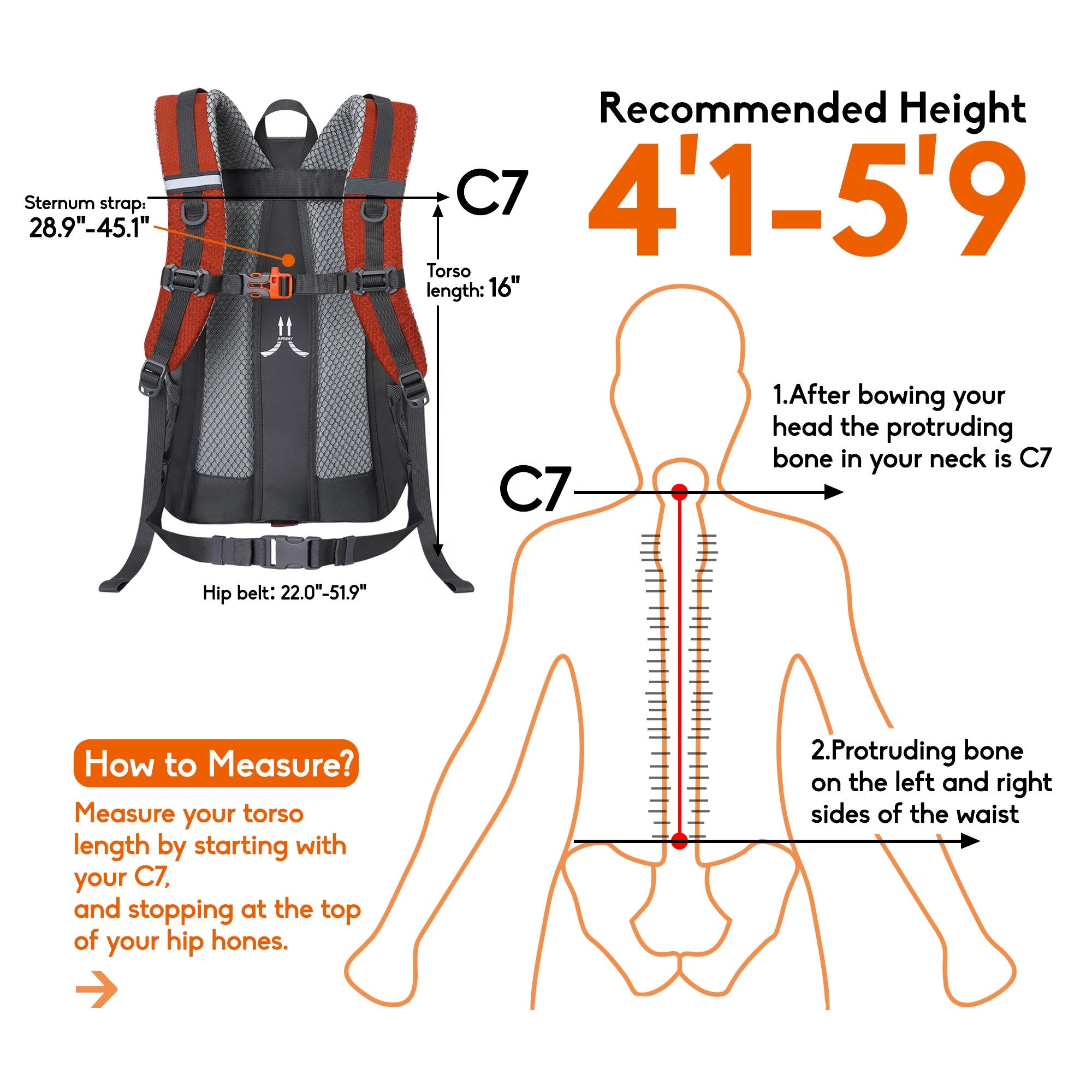 NEVO RHINO Backpack for hiking, mountaineering, multi-purpose, casual style for outdoor sports 