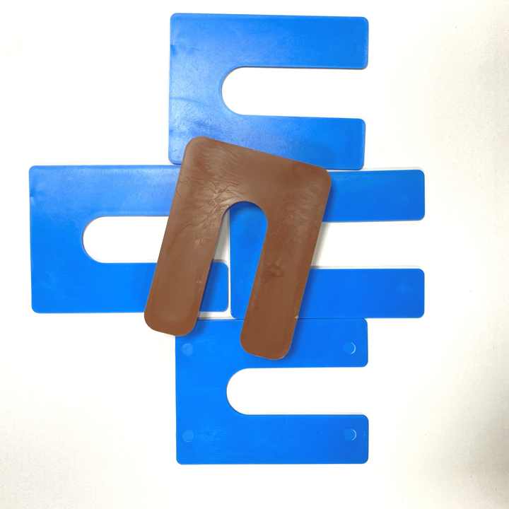 1/2'' Window Sealing Plastic Spacer Horseshoe Tile Spacer U Shape Texture Window Sealing Plastic Spacer for Leveling 
