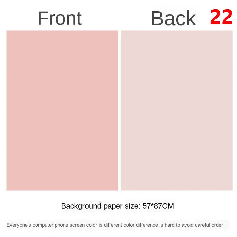 Photography Backdrops Wallpaper 57*87cm 2sides Solid Color Photo Background Props for Photo Studio Newborn Product Photographic - Daisan Mart