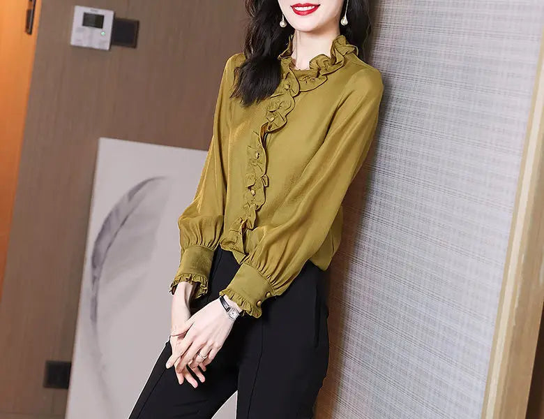 Women's Shirts 2024: Long, Pleated, Elegant