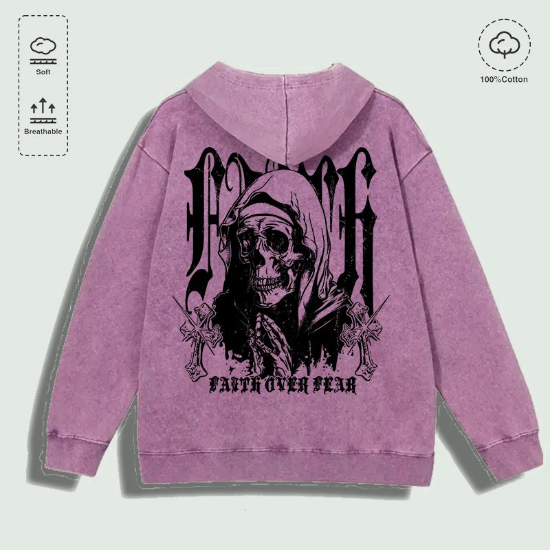 Áo Hoodie Cotton Niềm Tin Vượt Qua Nỗi Sợ Đa Sắc - Daisan Mart