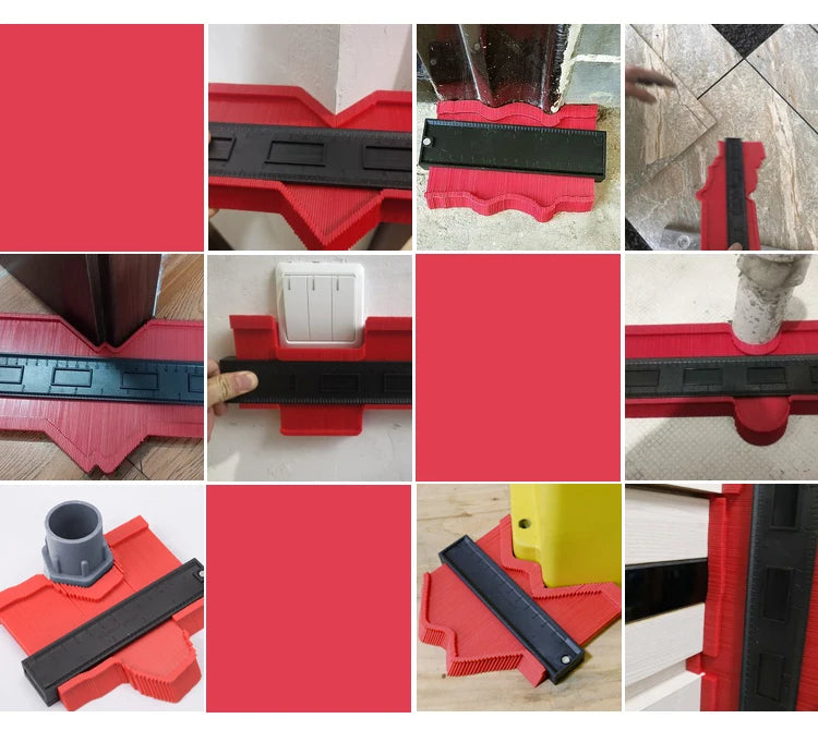 Shape Contour Gauge Measuring Tool Adjustable Lock Ceramic Tiling Tile Table Corner Profile Cutting Tool Contour Copy Duplicator