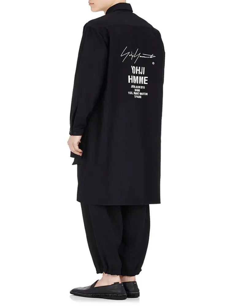 Men's Stage Style Multi-Pocket Pants Black Street