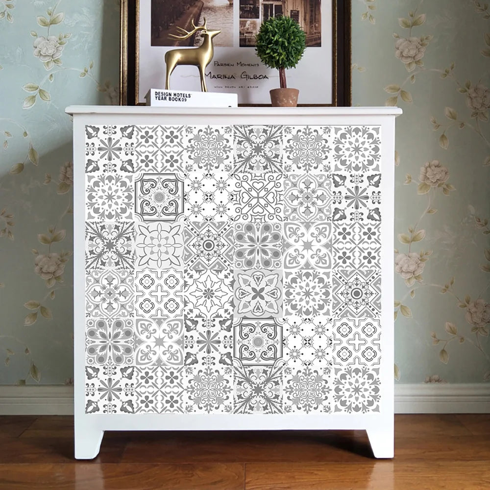 10cm/15cm/20cm/30cm Wall Tile Transfers Stickers for Kitchen Floor Stairs Diy Mural Self-adhesive Waterproof Vinyl Wall Paster