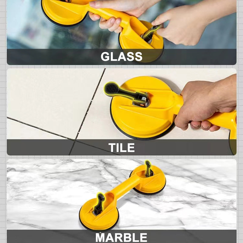 Aluminum ceramic glass suction head with two legs 