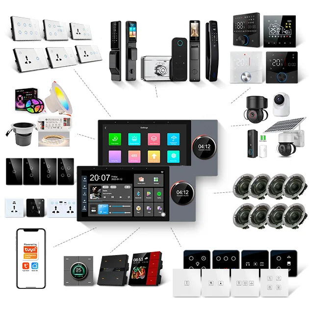 7 Inch Smart Control Panel with Music Tuya Alexa