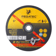 PEGATEC 9'' 230x1.9x22mm abrasive cutting wheel for steel and stainless steel 