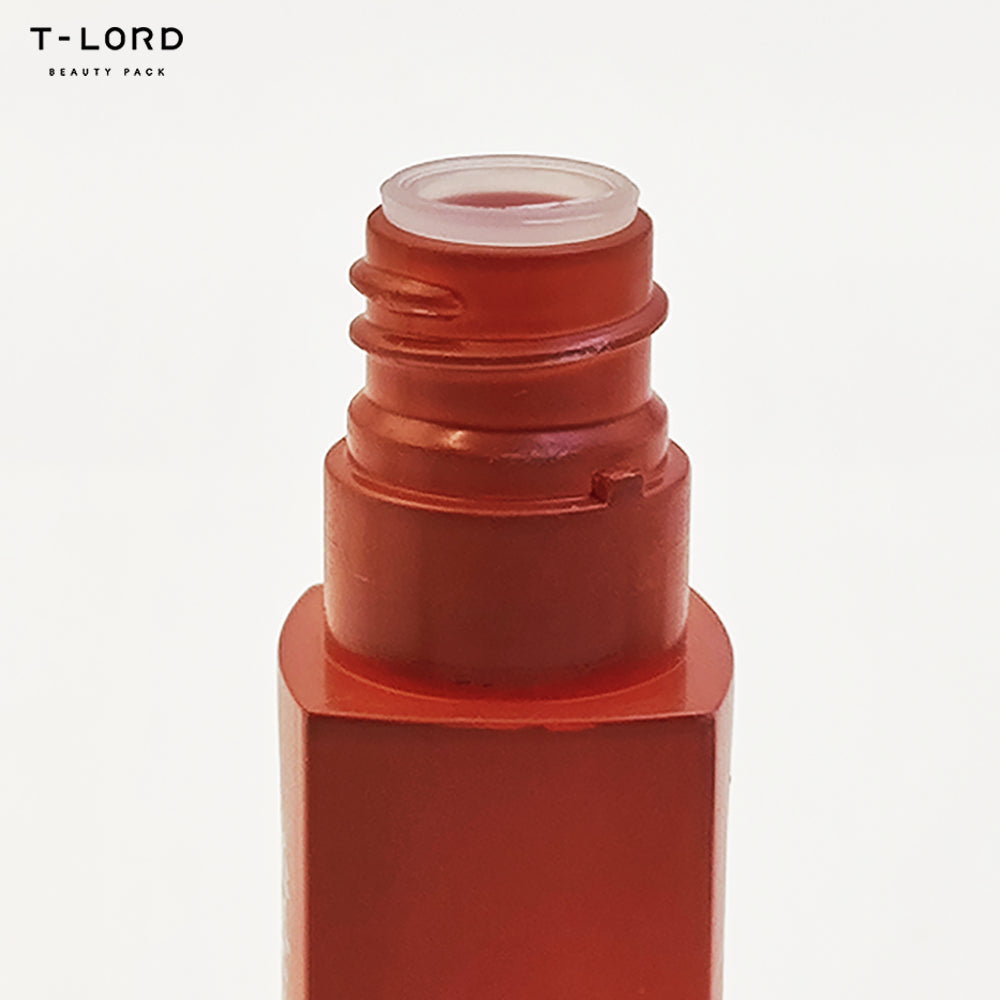 Premium transparent plastic lip gloss bottle packaging with tube brush with custom logo for makeup tools 