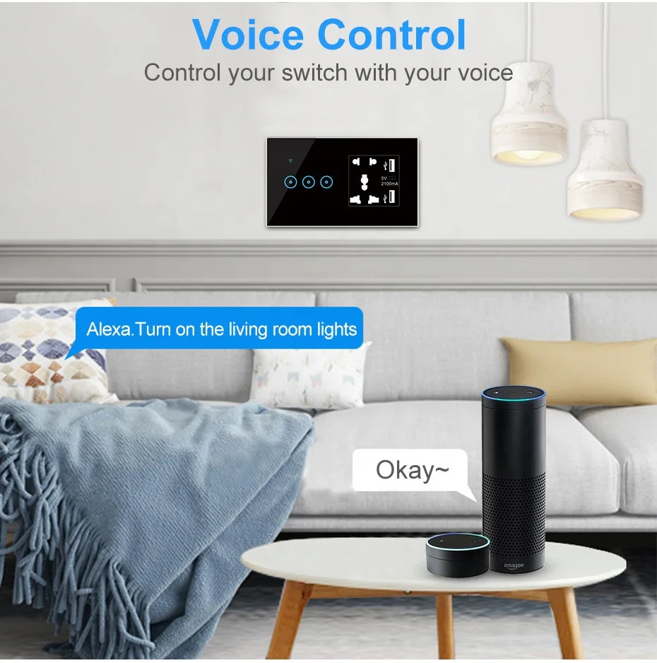 Ổ Cắm WiFi Thông Minh USB & Cảm Ứng