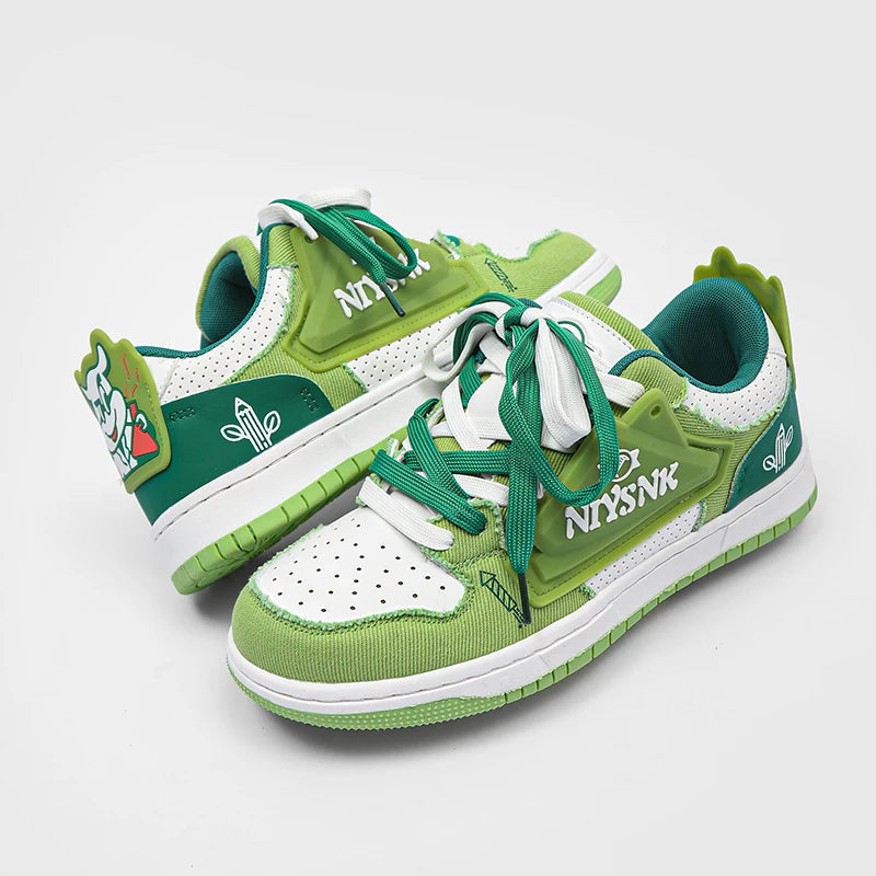 Custom Fashion Skateboarding Shoes Original Designer Logo Unisex Classic Flat Shoes Casual Walking Man Sneaker