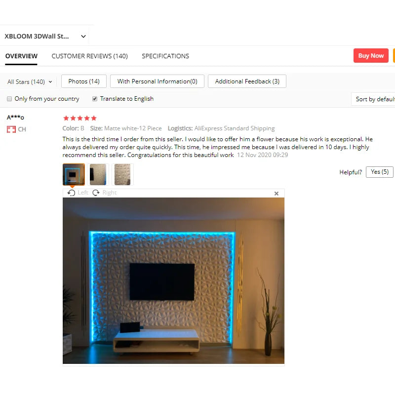 3D Diamond Decorative Art Wall Panels 30x30