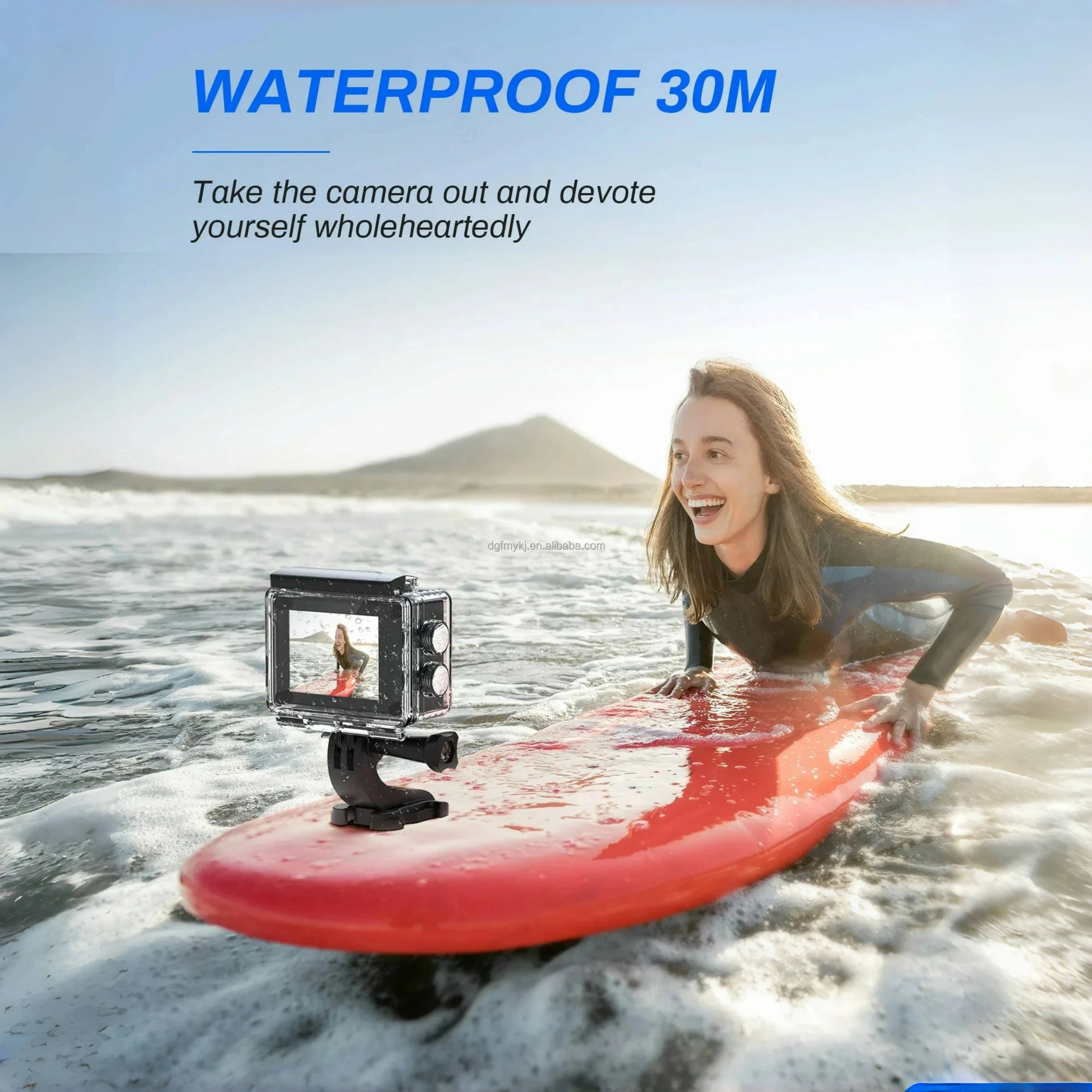 4K Waterproof WiFi Sports Camcorder 170° Wide Angle