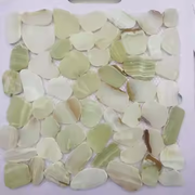 Factory custom river marble pebble irregular mosaic tiles for interior wall and floor decoration 