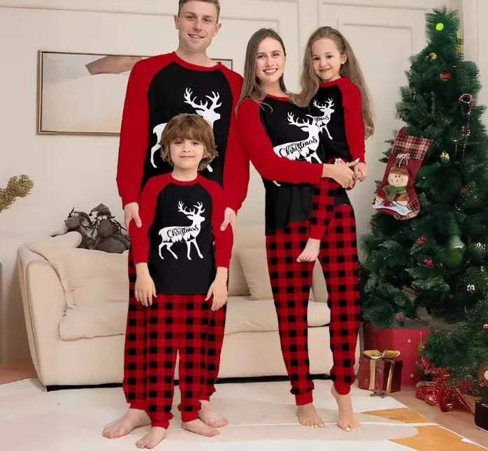 Ready to Ship Warm Soft Pajamas Cartoon Sets Matching Christmas Pajamas for Family Pajamas Sets Christmas Pijamas for Family