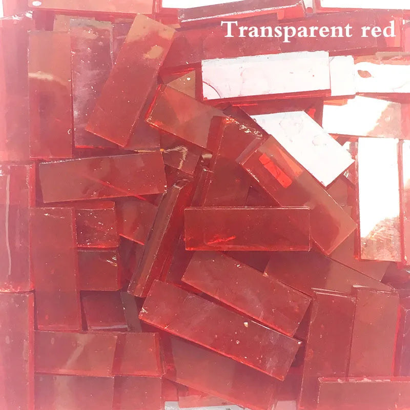 Thanh Mosaic Kính Tái Chế 7x21mm Trang Trí DIY 1000g