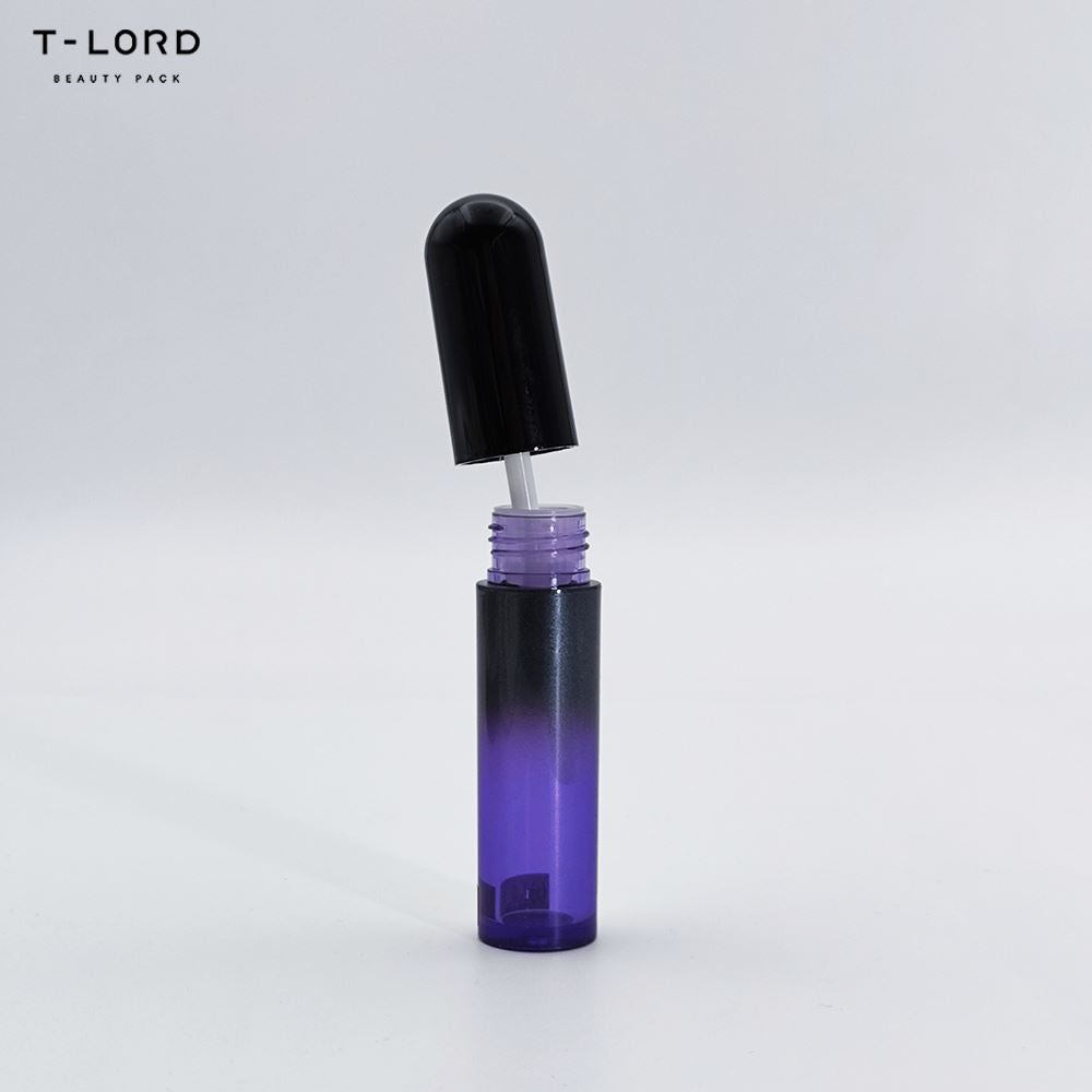Ống Nhựa 4ML Chăm Sóc Môi Màu Tím Gradient, Bao Bì Mỹ Phẩm Rỗng, Hộp Đựng Trang Điểm Dùng Cho Son Dưỡng Môi, Dụng Cụ Trang Điểm, Ống Nhựa 4ML