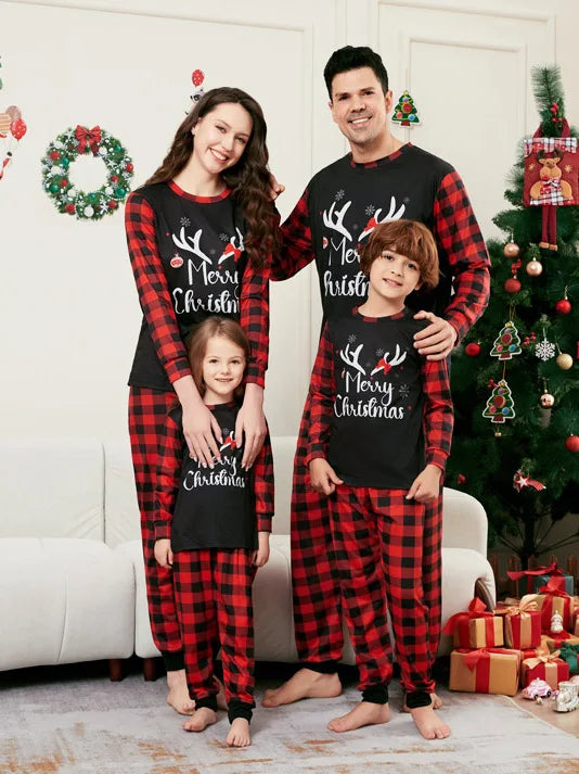 Ready to Ship Warm Soft Pajamas Cartoon Sets Matching Christmas Pajamas for Family Pajamas Sets Christmas Pijamas for Family