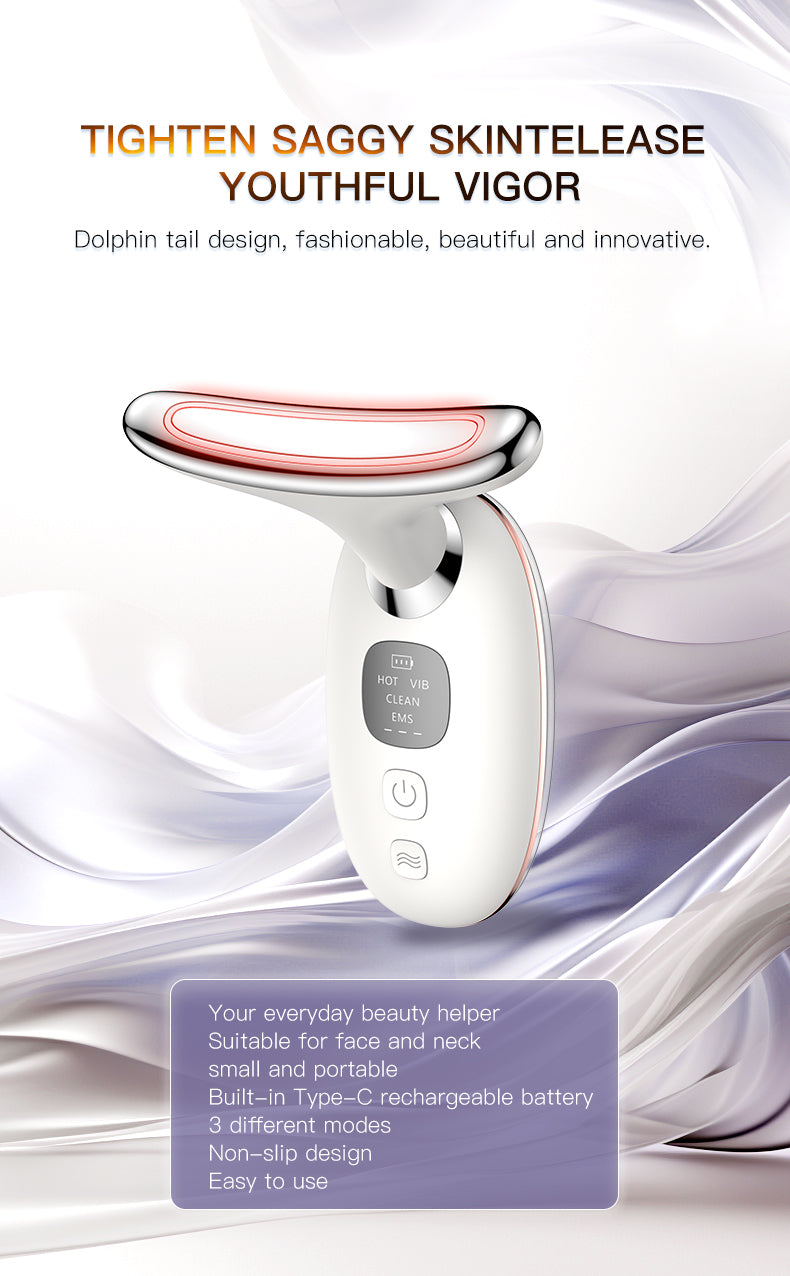 Wireless Neck Lift Device - Beauty Thermal Massager for Firming Face &amp; Neck, Anti-Wrinkle &amp; Relaxation 