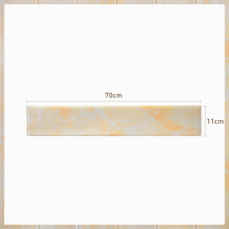 3D Wall Edge Strip Stickers Self Adhesive Waterproof PVC Baseboard Corner Waist Line Sticker Wall Trim Line Skirting Border