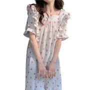 Cute Women's Short Sleeve Pajamas Summer Home Wear