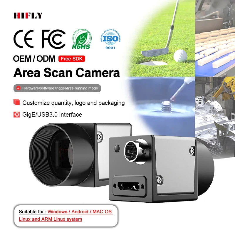 815FPS USB3.0 Gige Vision Super Speed ​​Industrial Camera