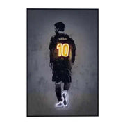 JZ Home Decor 3D Light Artwork Canvas Print Athlete Illuminated Poster Lighted Wall Art Led Lamp Painting 