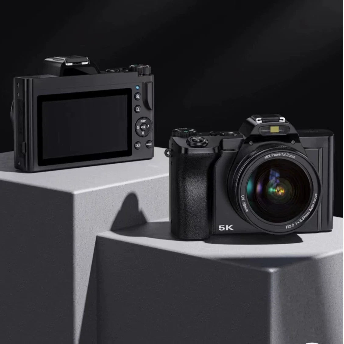 Professional Camera 5K DSLR 4K Vlog 3.5 IPS Black