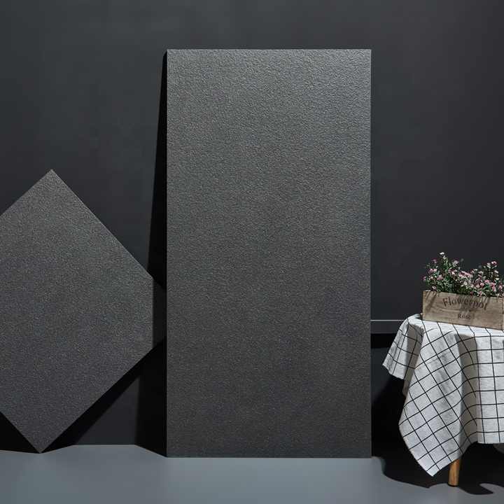 Foshan China full body black anti-slip porcelain floor tiles size 60x120 cm 