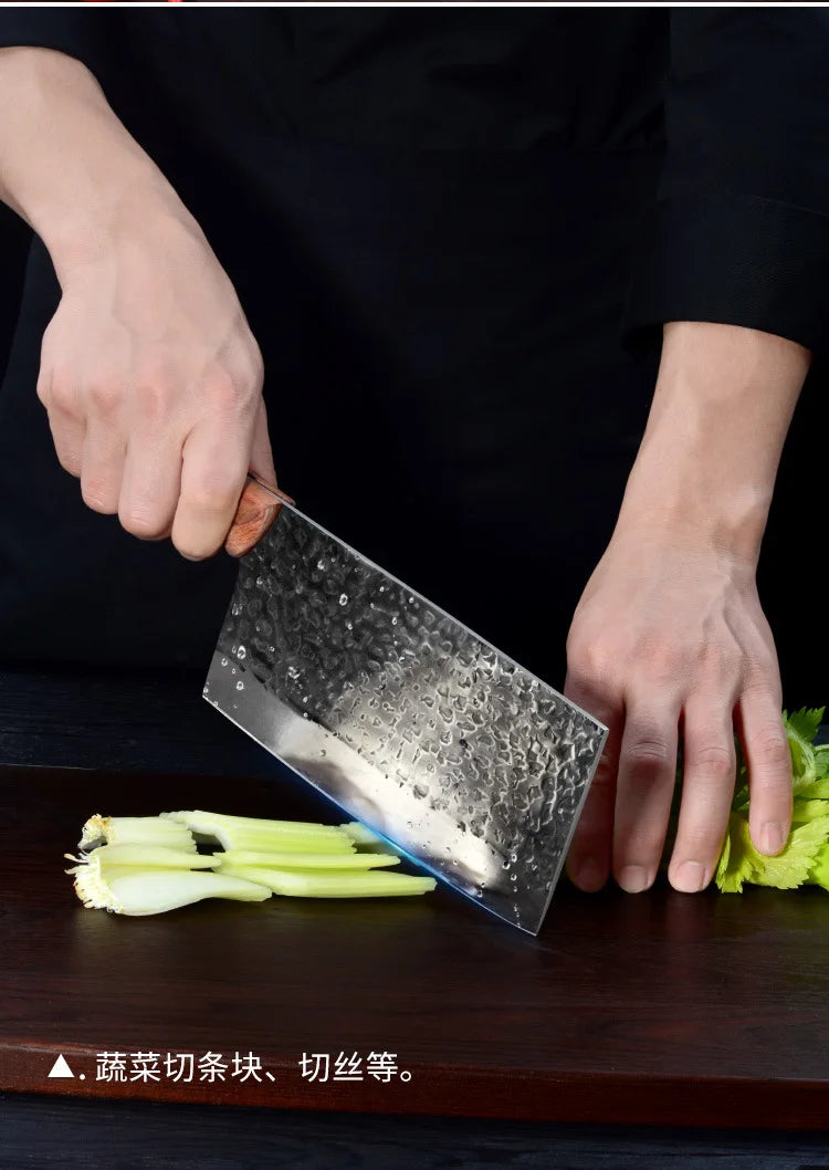 Hand Forged Sharp Stainless Steel Kitchen Knife 5Cr15mov