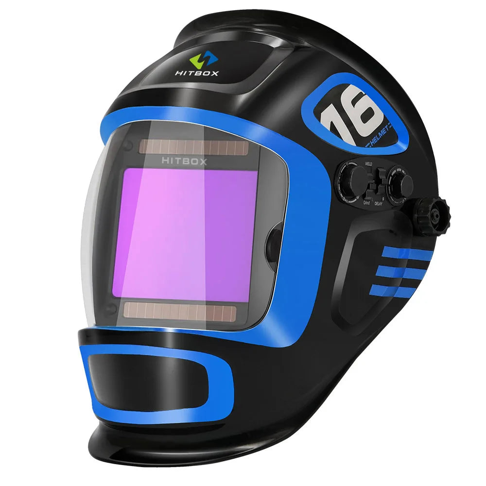 Auto Darkening Welding Helmet with Infinitely Adjustable LED Light