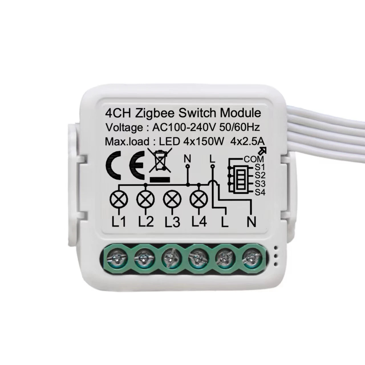 Zigbee 4-Channel Smart Switch for Smart Home