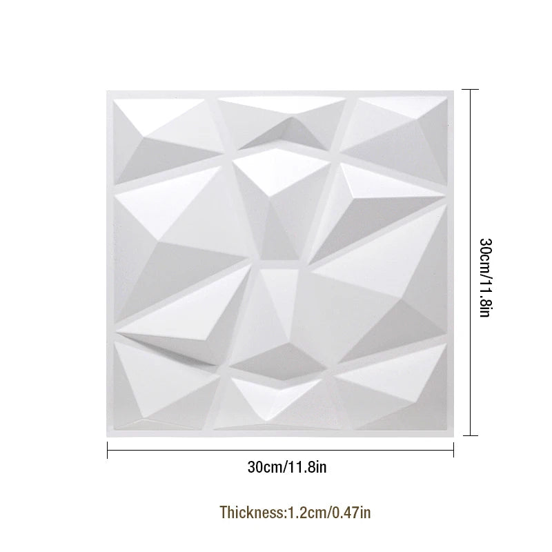 3D Diamond Decorative Art Wall Panels 30x30