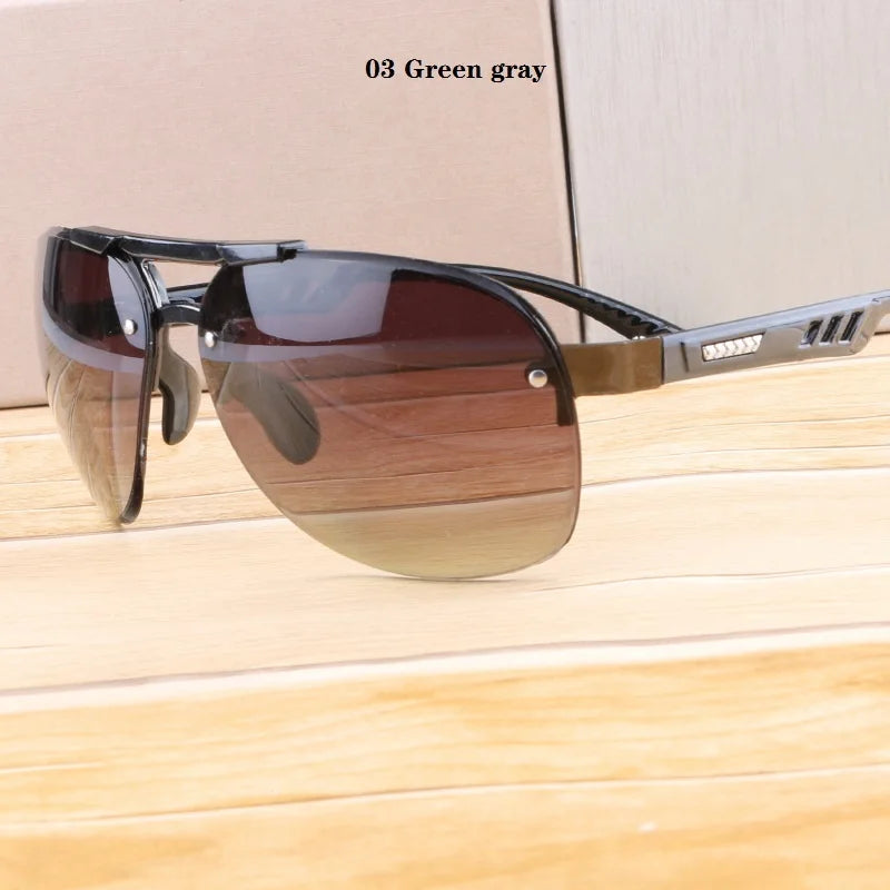 Unisex UV400 Rimless Aviator Fashion Sunglasses