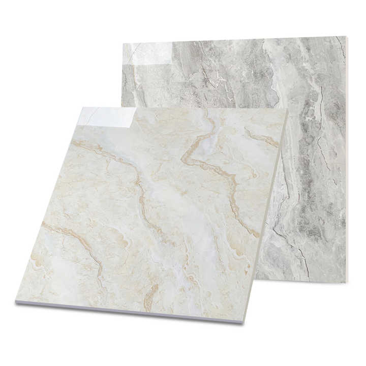 Factory supply Foshan ceramic tiles, marble pattern floor tiles 80x80, glossy gold stone, Carreaux floor tiles for floors 