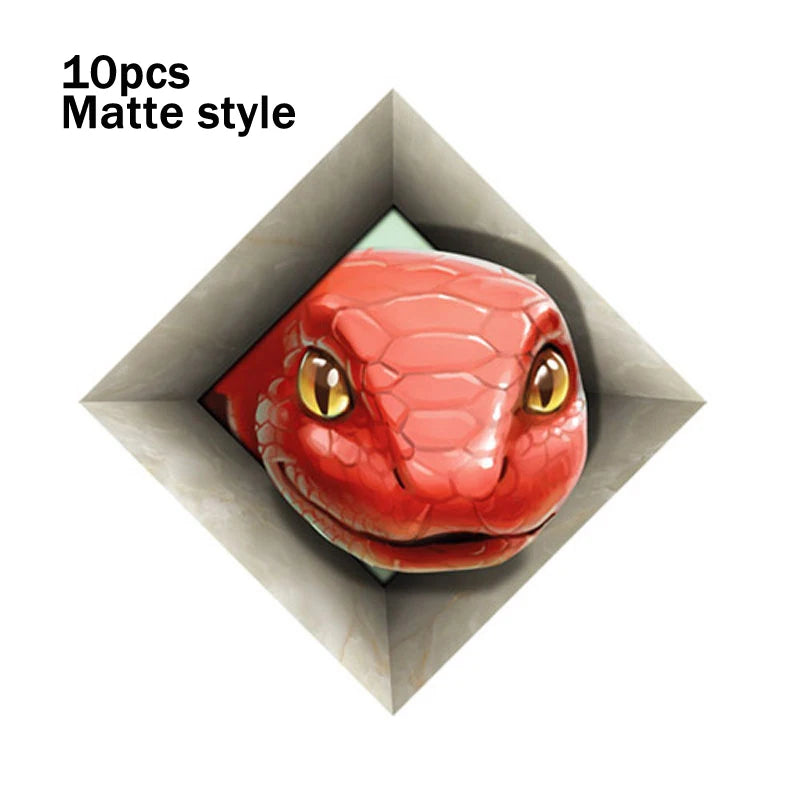 8cm Waterproof Wall Tiles - Set of 10 PVC Pieces