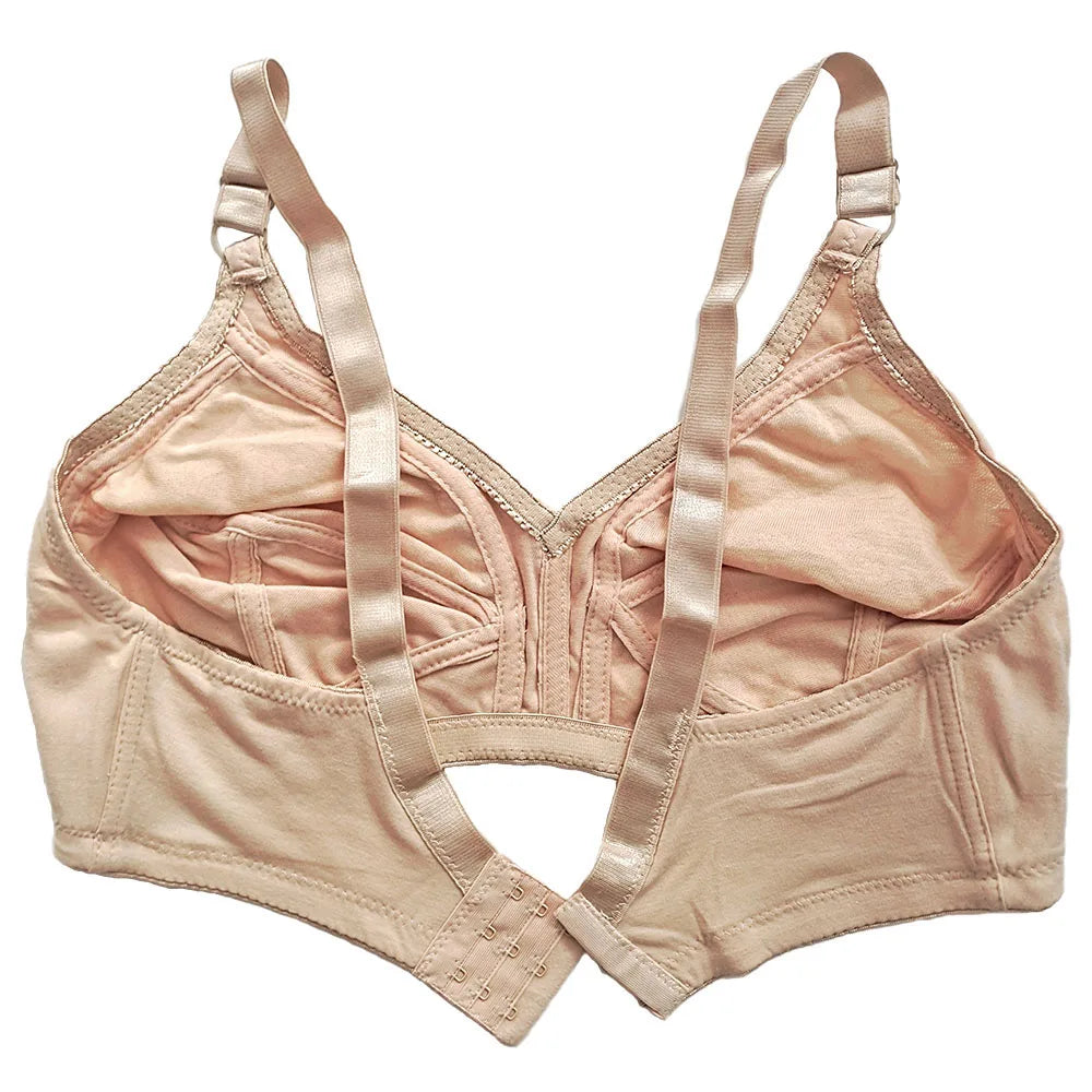 Wire-Free, Molded, Lace Support Bra for Moms