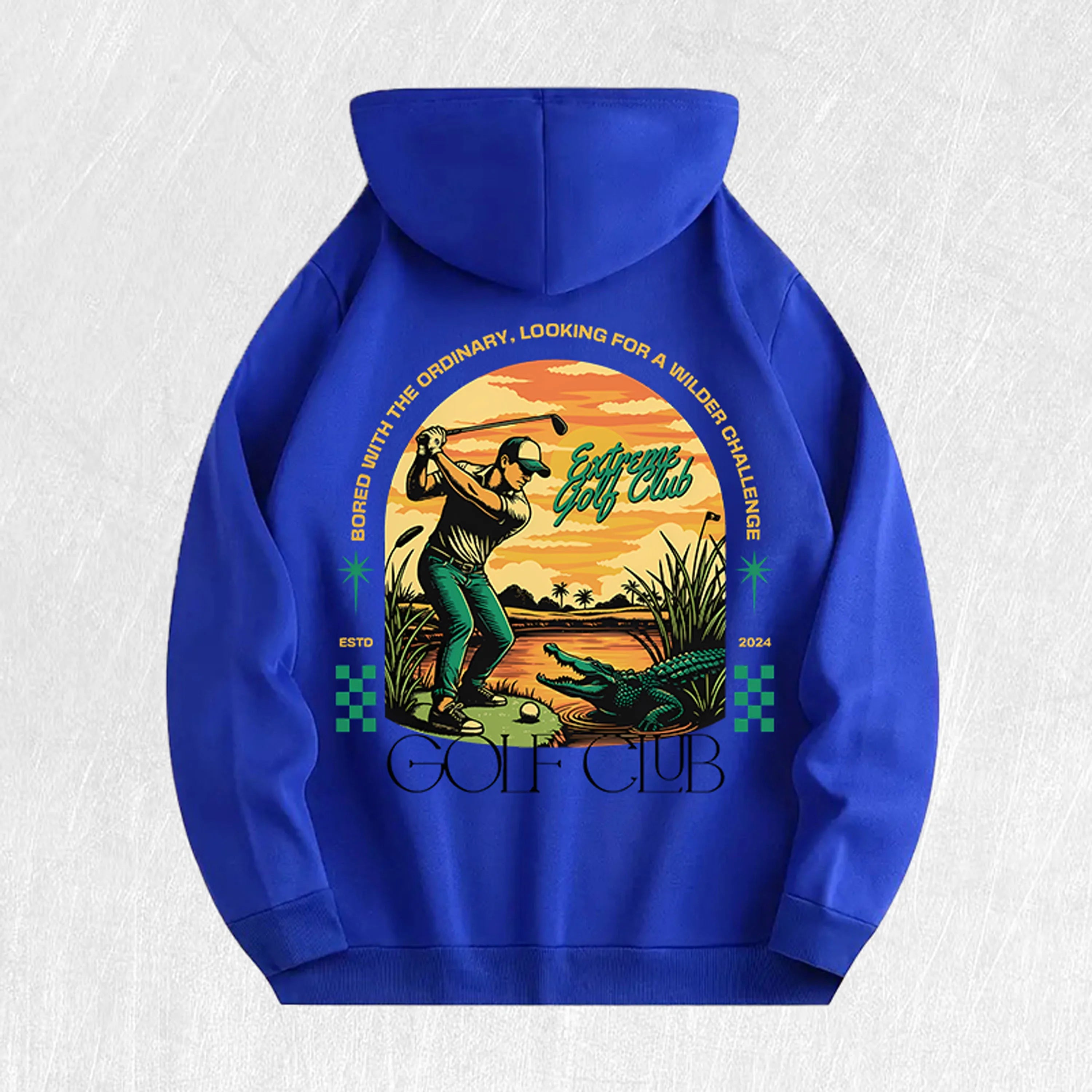 Golf Hoodie Multicolor Cotton Graphic from US Store