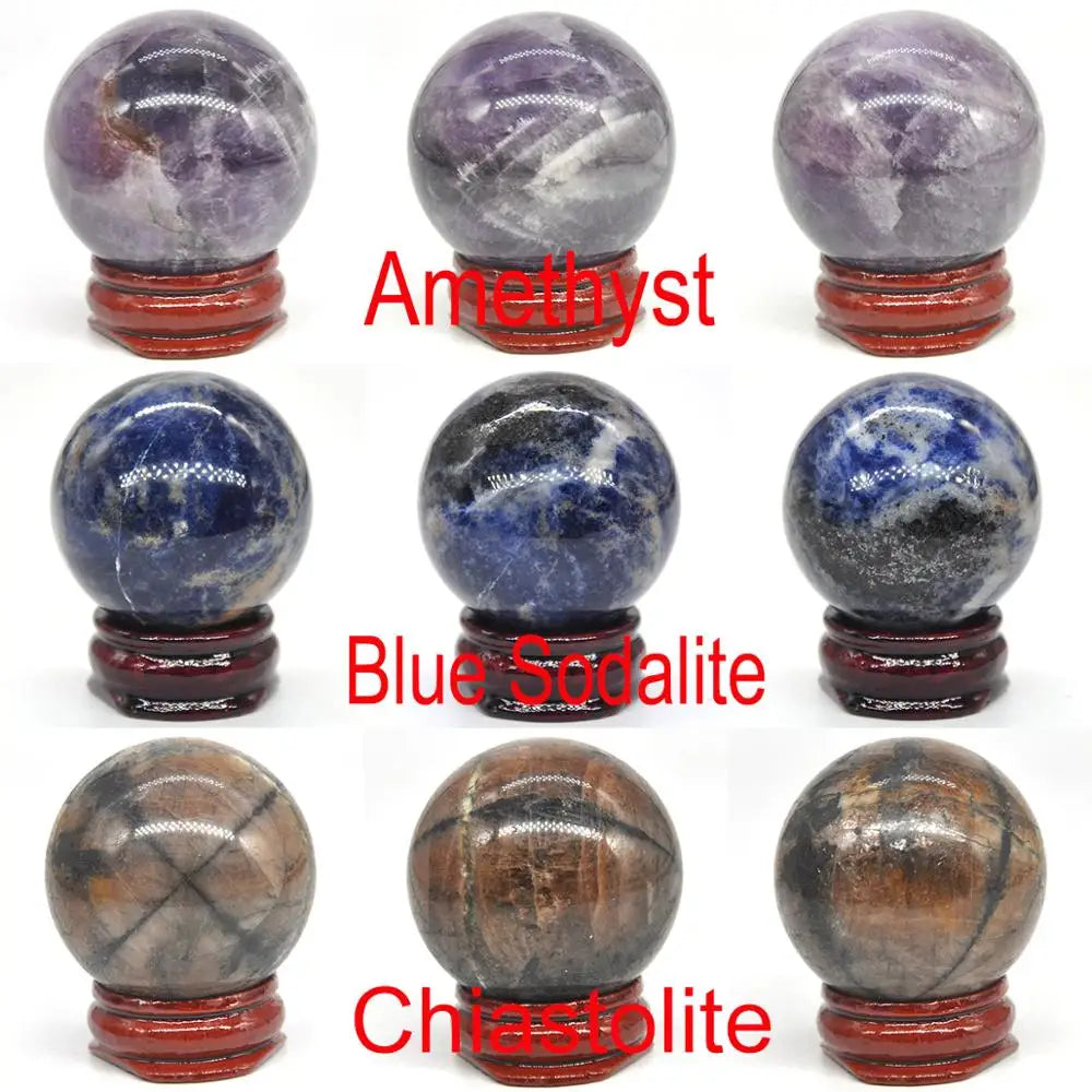 40MM Natural Feng Shui Meditation Gemstone Ball