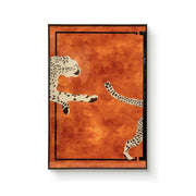 JZ Texture Home Decor 3D Leopard Print Original Hand Painted Oil Painting on Canvas Custom Hotel Lobby Wall Art 