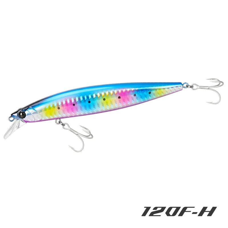 TSURINOYA 120F Ultra-long Casting Floating Minnow Saltwater Fishing Lure STINGER 120mm 19g Range 30-100cm Artificial Hard Baits