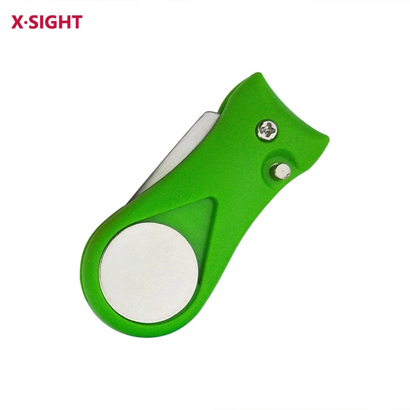 Golf Divot Repair Tool with Convenient Magnetic Marker