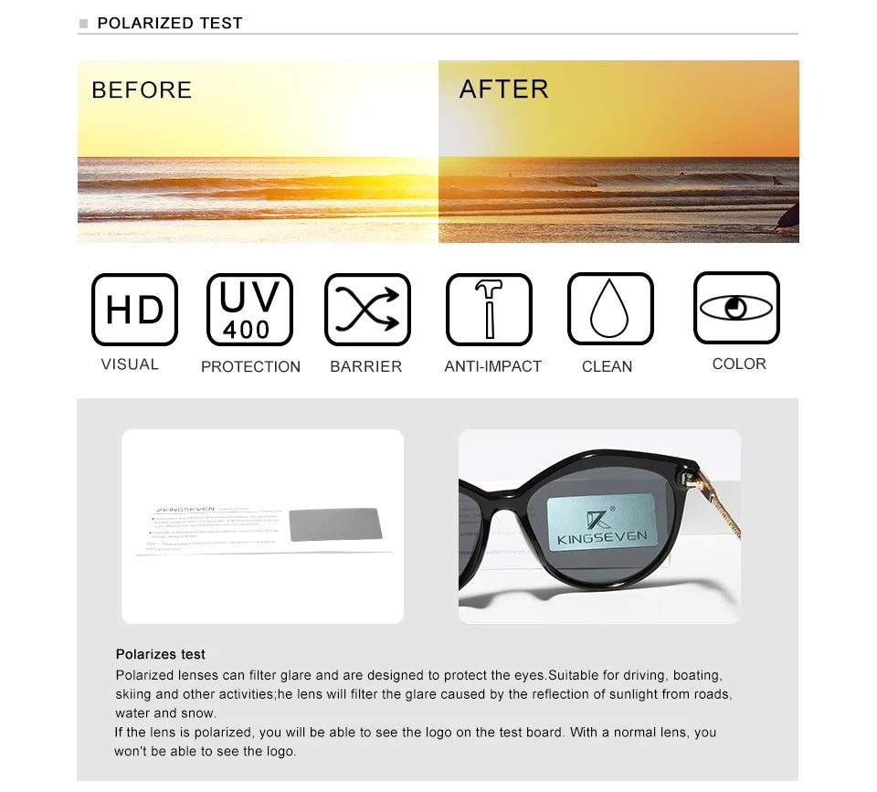 Kính Mát Nữ KINGSEVEN - Đẳng Cấp Bảo Vệ Mắt