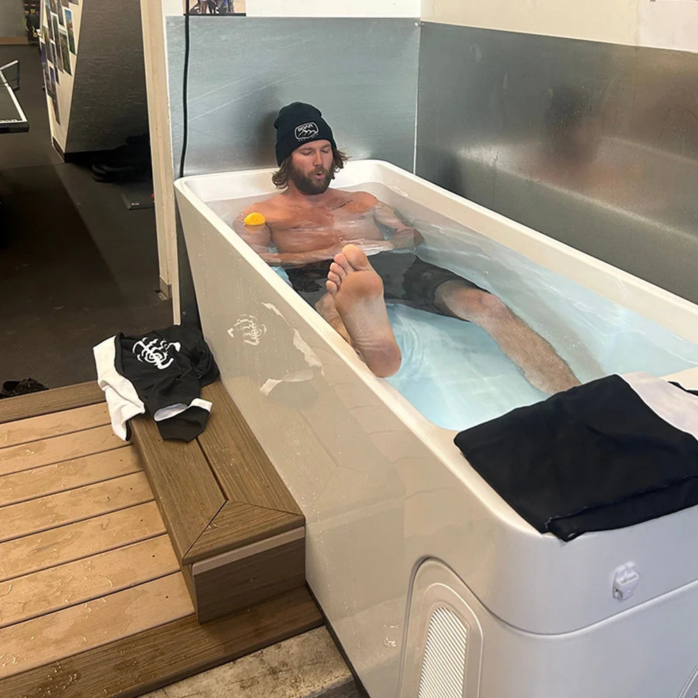 Acrylic Athlete Recovery Cold Plunge 1 HP Chiller WiFi APP Control Ice Bath Tub All-in-One - Daisan Mart