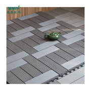 WPC anti-slip wood plastic composite floor tiles 310*310*22mm, DIY balcony floor tiles, waterproof, easy to install, BPC DIY 02SM2 