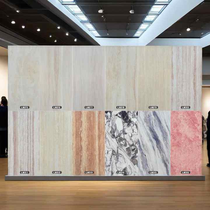 Roman Travertine MCM Clay Outdoor Porcelain Materials Waterproof Artificial Stone Wall Cladding Flexible Porcelain Tiles 