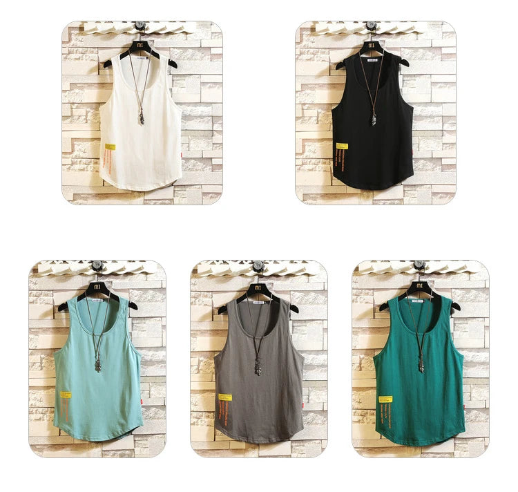 Áo Tanktop Thể Hình Nam, Vải Cotton Dáng Rộng Mùa Hè - Daisan Mart